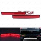 2x LED Lens Rear Bumper Reflector Brake Light For VW Multivan 2003-2006 Red 12V