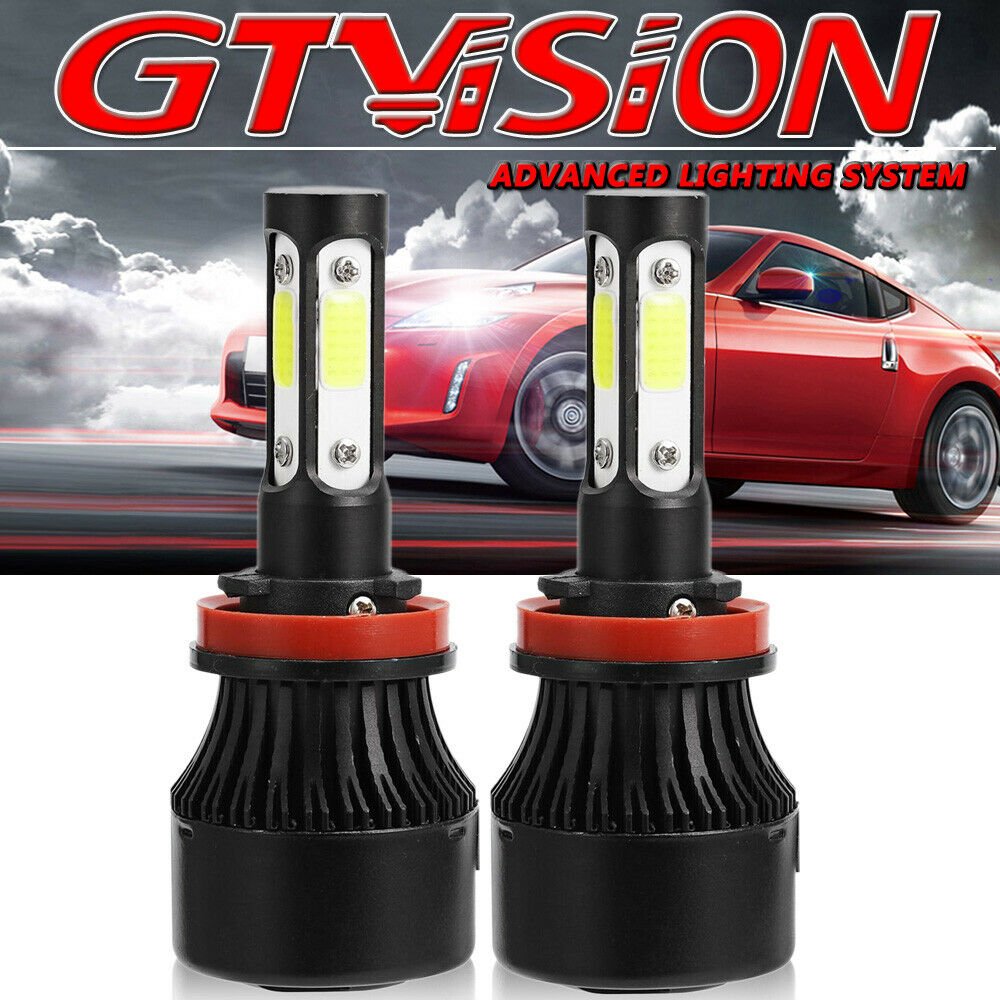 2X 6000K 1900W 4COB LED Headlight Kit H1 H4 H7 H8 H9 H11 H13 9004 9005 9006 9007