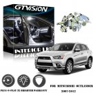 6x Bright White LED Lights Interior Package Kit for 2007-12 Mitsubishi Outlander