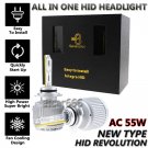 AC 55W High Power ALL-IN-ONE HID Headlight Blubs 6000K H1 H7 H11 9005 9006 9012