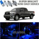 14X Bright SMD Blue LED Interior Light Package Kit For Toyota Tundra 2007-2012