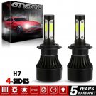LED Headlight Kit H7 White 1900W High Beam 4COB Bulb for HYUNDAI Santa Fe 07-19