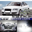 20x Super Xenon White LED Interior Light Package Kit For Audi A6 S6 C5 1995-2004