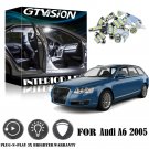 14x Super Bright Xenon White LED Interior Lights Package Kit For Audi A6 C6 2005