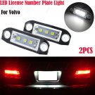 2Pcs Error Free White LED License Plate Light For volvo S80 Xc90 S40 v60 S60 V70