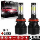 2Pcs LED Headlight Kit H11 6000K White 1900W Fog Light for Acura TSX 2004-2014