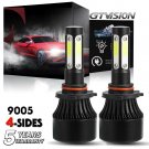 2Pcs LED Headlight Kit Bulb 9005 6000K White 1900W for 2010 - 2012 Ford TAURUS