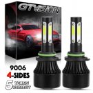 2X 1900W 4COB LED Headlight Conversion Kit 9006 6000K for 2005-2010 Chrysler 300