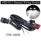 H11 HID Headlight 75W 100W Wire Harness Socket For Ford Focus Acura Nissan Honda