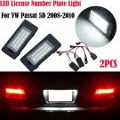 2x LED License Number Plate Light FOR Audi A4 S4 B8 A5 Q5 TT 8J MK2 VW Passat 5D