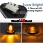 5x For 99-16 Ford Smoke Cab Marker Light Cover w/ build-in Amber LED Assembly