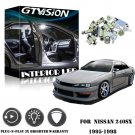 5Pcs Bright White LED Light Interior Package Kit Fits For 1995-1998 Nissan 240SX