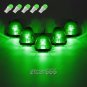 Green Ceramic LED Roof Running Cab Marker Light Kit For Ford F-250/350 1999-2016