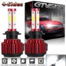 4-COB H7 LED Headlight Conversion Kit 1800W 270000LM Lamp Light Bulb 6000K White