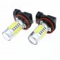 2x H11 H8 H9 Super White Projector Lens LED Bulb For Car Fog Light Driving Lgiht