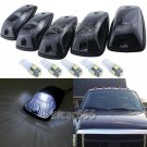 5 Cab Marker Light Smoke Cover Set &5050 White LED for GMC Chevy 1500-3500 88-02