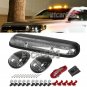3PC Clear Lens Cab Roof Top Marker Amber 30 LED Light For 02-07 Chevy GMC Sierra