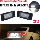2Pcs For Audi LED Licence Number Plate Light A1 A3 A4 S4 B8 A5 S5 Q5 A6 S6 A7 TT