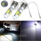 2x H3 High Power Xenon White Cree COB LED Bulbs For Fog Light Driving Light Bulb