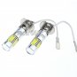 2x H3 High Power Xenon White Cree COB LED Bulbs For Fog Light Driving Light Bulb