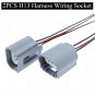 2pcs H13 Car Headlight Bulb Female Wire Harness Connector Wiring Socket Adapters