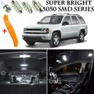 12 x Xenon White Interior LED Lights Kit + TOOL For 2002-2009 Chevy Trailblazer
