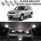 14X Xenon SMD White LED Interior Light Package Kit For Ford Explorer 2002-2010
