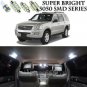 14X Xenon SMD White LED Interior Light Package Kit For Ford Explorer 2002-2010