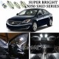 16pcs Xenon White LED Interior Lights Bulb Package Kit For Buick Regal 2011-2016
