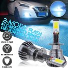 H1 8000K ICE BLUE COB LED Foglight Bulbs Kit Driving Lamp Upgrade w/ Flash Mode
