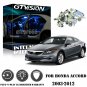 8x Interior Light Package Blue LED Bulbs For Honda Accord Sedan Coupe 2003-2012