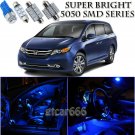 16x Bright SMD Blue LED Interior Light Package Kit For 2011-2016 Honda Odyssey