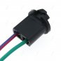 2x Plastic Shell Car T10 Dashboard Light Bulb Extension Wire Harness Socket 12V