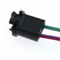 2x Plastic Shell Car T10 Dashboard Light Bulb Extension Wire Harness Socket 12V