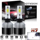 2x H7 1320W 198000LM LED Headlight Kit High Low Beam Bulbs COB 6000K Xenon White