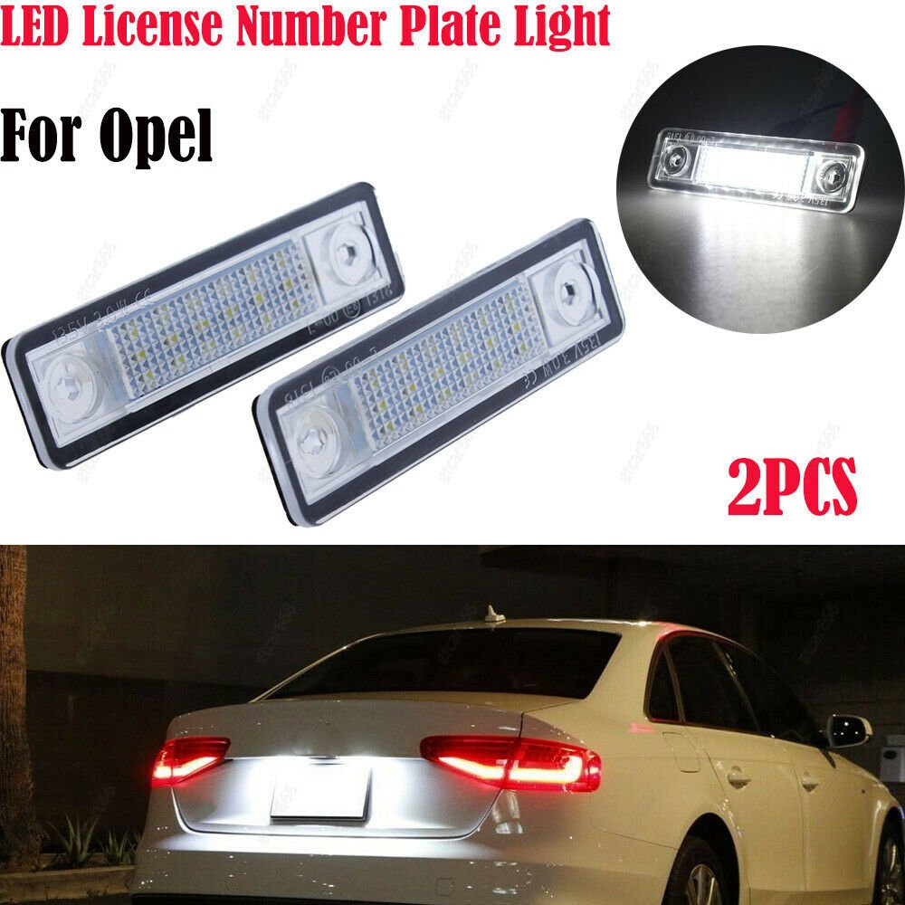 2x LED SMD License Plate Number Lights Error Free For Opel Astra J Sports Tourer