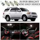 5050 SMD White LED Interior Lights Package Kit For 2001-03 Toyota Sequoia 18pcs