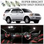 5050 SMD White LED Interior Lights Package Kit For 2001-03 Toyota Sequoia 18pcs