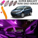 18 x Ultra PINK Interior LED Lights Kit + TOOL For 2016 - 2018 Honda Pilot