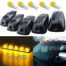 5x Cab Roof Running Marker Light Amber Cover + Base +LED For 1988-2002 Chevy GMC