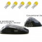 5x Cab Roof Running Marker Light Amber Cover + Base +LED For 1988-2002 Chevy GMC