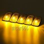 5x Cab Roof Running Marker Light Amber Cover + Base +LED For 1988-2002 Chevy GMC