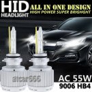 2X AC 55W High Power 6000K Xenon HID Bulb For Car 9006 Headlight High / Low Beam