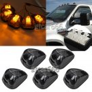 5pcs Smoke Cab Marker Light Cover w/ build-in Amber LED Assembly for 99-16 Ford