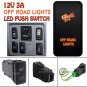 OFF ROAD LIGHTS 12V Orange LED Push Switch For Toyota Tacoma Hilux Camry 4Runner