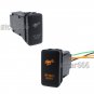 OFF ROAD LIGHTS 12V Orange LED Push Switch For Toyota Tacoma Hilux Camry 4Runner
