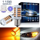 2x Amber Yellow 92SMD 1156 BA15S P21W LED For Car Turn Signal Corner Light Bulb