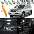 16 x Xenon White Interior LED Lights Kit + TOOL For 2003 - 2009 Lexus GX470