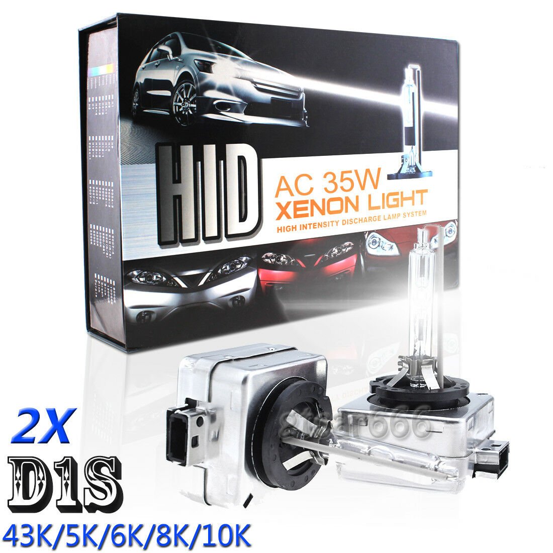 35W D1S Xenon HID Headlight High Low Beam Light Bulbs For Benz 43K 5K 6K 8K 10K