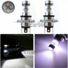 2x H4 100W High Power Xenon White LED Bulbs For Fog Light Daytime Running Light